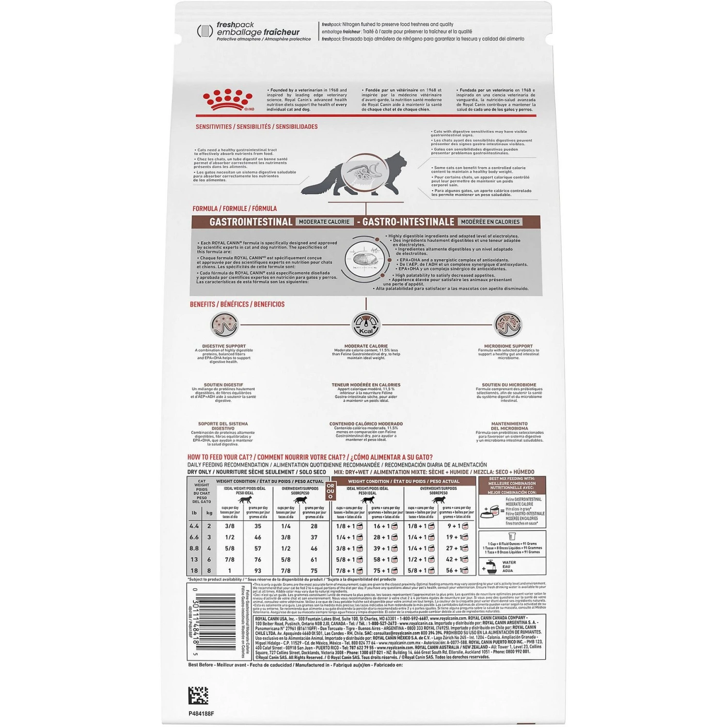 Royal Canin Veterinary Diet Adult Gastrointestinal Moderate Calorie Dry Cat Food 2 Royal Canin Veterinary Diet Adult Gastrointestinal Moderate Calorie Dry Cat Food - Image 2