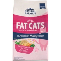 Natural Balance Fat Cats With Chicken Meal, Salmon Meal, Garbanzo Beans, Peas & Oatmeal Dry Cat Food