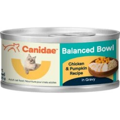 CANIDAE Balanced Bowl Chicken & Pumpkin Recipe In Gravy Wet Cat Food, 3-oz Can, Case Of 24 & CANIDAE Balanced Bowl Tuna & Carrots Recipe In Gravy Wet Cat Food, 3-oz Can, Case Of 24 -Wellness Sales 632654 PT2. AC SS1800 V1663602791