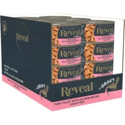 Reveal Natural Grain-Free Tuna With Salmon In Gravy Flavored Wet Cat Food