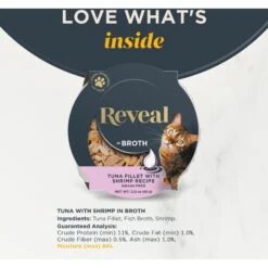Reveal Natural Grain-Free Tuna With Shrimp In Broth Flavored Wet Cat Food, 2.12-oz Pot, Case Of 18 -Wellness Sales 638022 PT2. AC SS1800 V1663105757