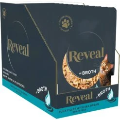 Reveal Natural Grain-Free Tuna With Sea Bream In Broth Flavored Wet Cat Food