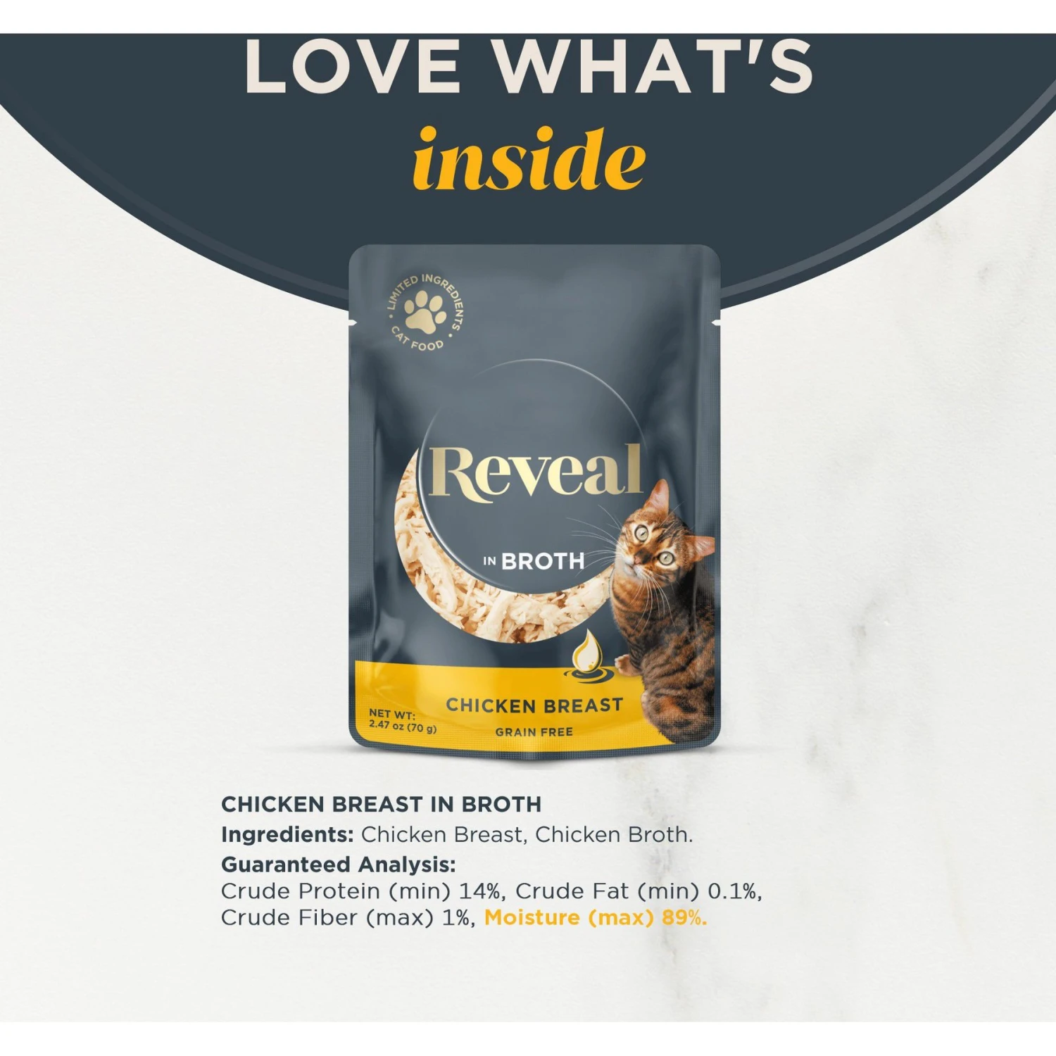 Reveal Natural Grain-Free Chicken Breast In Broth Flavored Wet Cat Food 3 Reveal Natural Grain-Free Chicken Breast In Broth Flavored Wet Cat Food - Image 3