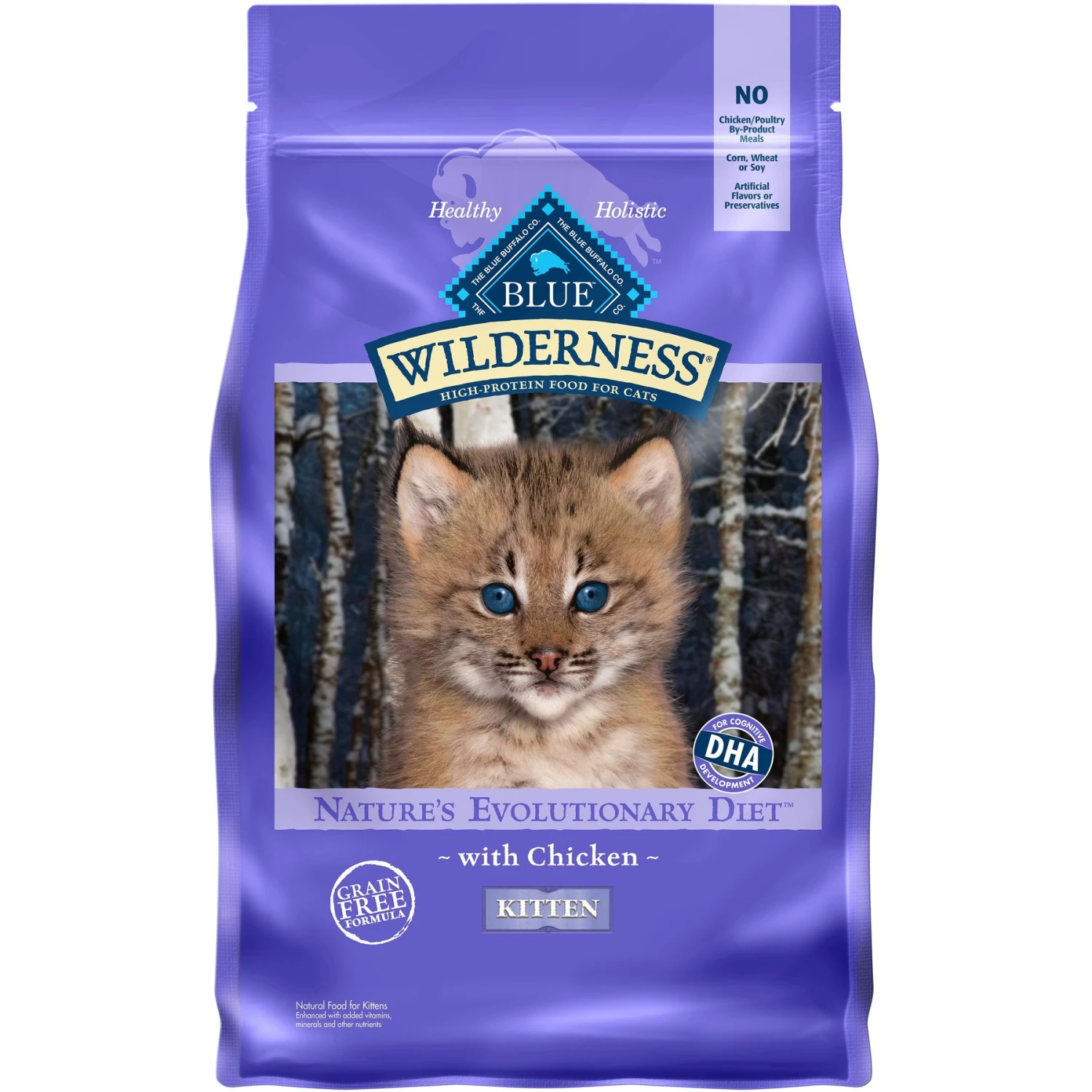 Blue Buffalo Wilderness High Protein Natural Grain-Free Chicken Kitten Dry Cat Food + 2 Items 2 Blue Buffalo Wilderness High Protein Natural Grain-Free Chicken Kitten Dry Cat Food + 2 Items - Image 2