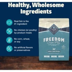 Blue Buffalo Freedom Indoor Adult Fish Recipe Grain-Free Dry Cat Food 12 Blue Buffalo Freedom Indoor Adult Fish Recipe Grain-Free Dry Cat Food -Wellness Sales 64711 PT5. AC SS1800 V1649134696