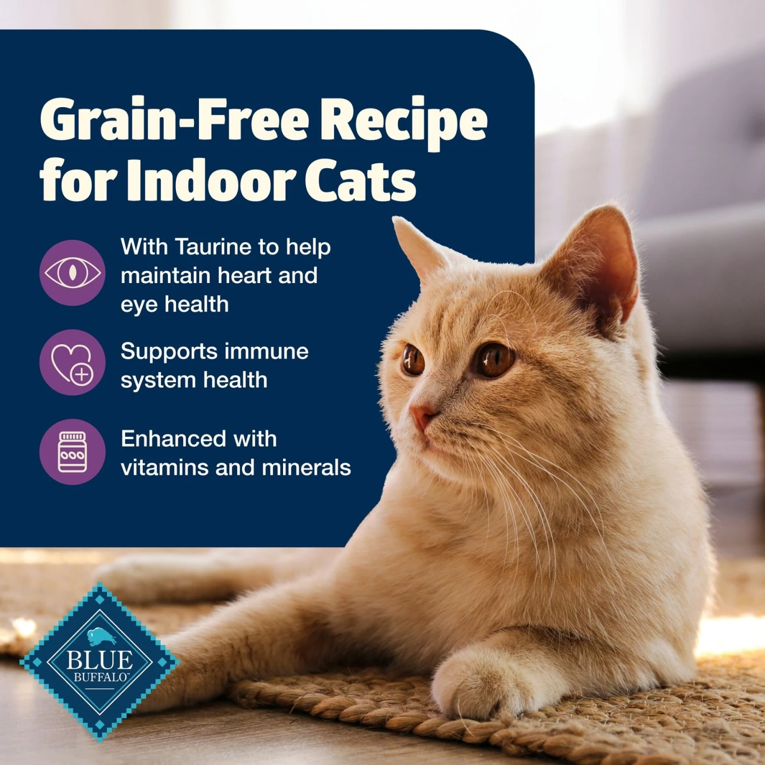Blue Buffalo Freedom Indoor Mature Chicken Recipe Grain-Free Dry Cat Food 3 Blue Buffalo Freedom Indoor Mature Chicken Recipe Grain-Free Dry Cat Food - Image 3