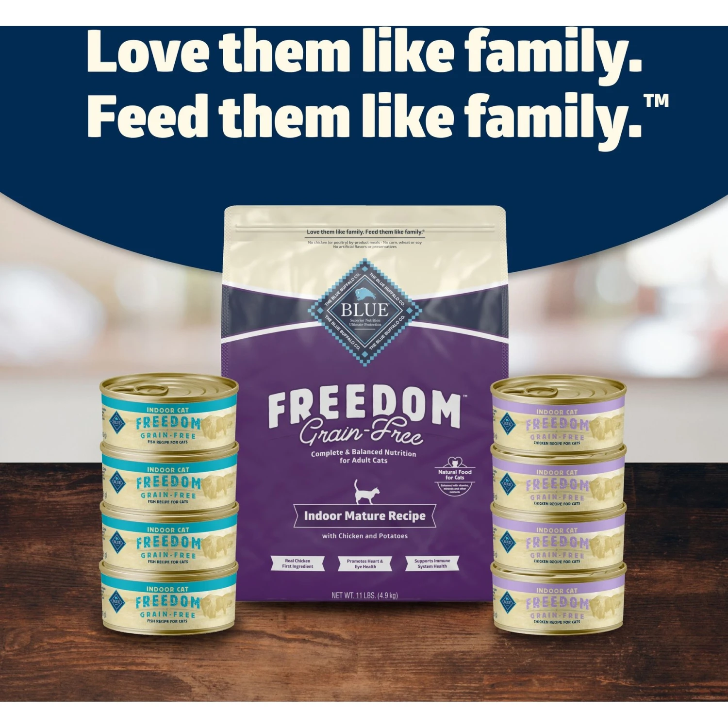 Blue Buffalo Freedom Indoor Mature Chicken Recipe Grain-Free Dry Cat Food 8 Blue Buffalo Freedom Indoor Mature Chicken Recipe Grain-Free Dry Cat Food - Image 8