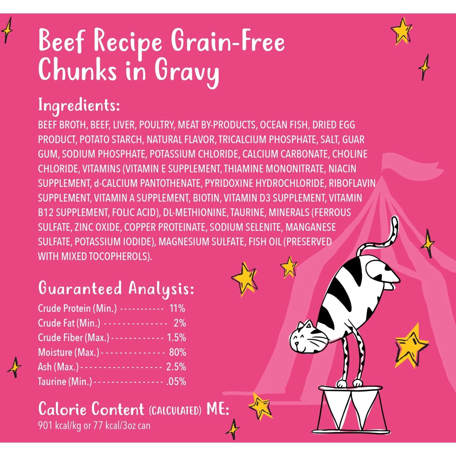 Tiny Tiger Chunks In Gravy Beef Recipe Grain-Free Canned Cat Food & Tiny Tiger, Lickables, Variety Pack, Bisque Cat Treat & Topper 4 Tiny Tiger Chunks In Gravy Beef Recipe Grain-Free Canned Cat Food & Tiny Tiger, Lickables, Variety Pack, Bisque Cat Treat & Topper - Image 4