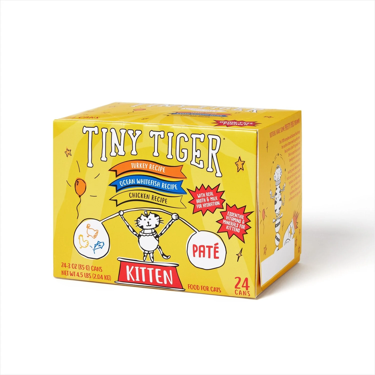 Tiny Tiger, Kitten Classic, Variety Pack, Whitefish & Poultry Pate Recipe, Canned Cat Food & Tiny Tiger, Lickables, Variety Pack, Bisque Cat Treat & Topper 2 Tiny Tiger, Kitten Classic, Variety Pack, Whitefish & Poultry Pate Recipe, Canned Cat Food & Tiny Tiger, Lickables, Variety Pack, Bisque Cat Treat & Topper - Image 2