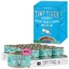 Tiny Tiger Pate Seafood Recipe Grain-Free Canned Cat Food & Tiny Tiger, Lickables, Variety Pack, Bisque Cat Treat & Topper