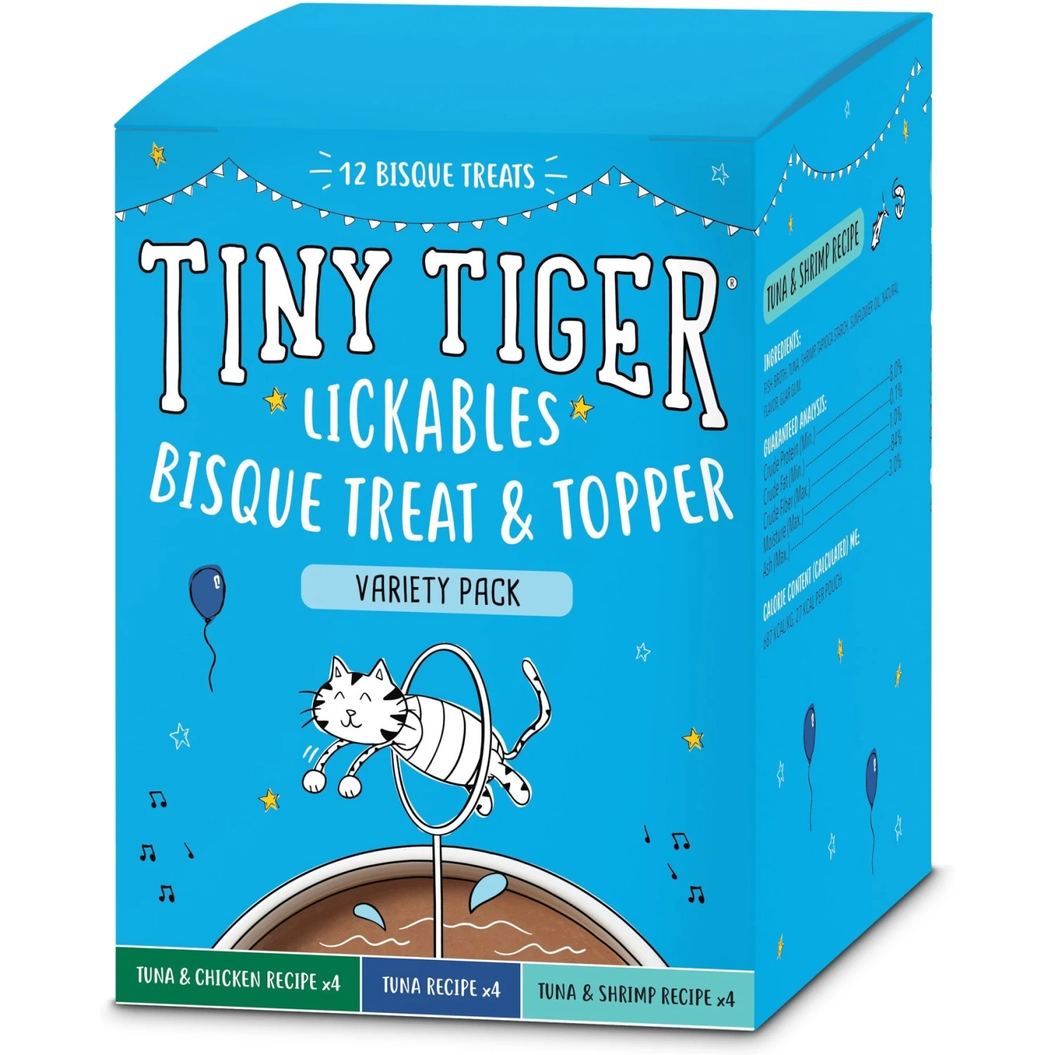 Tiny Tiger Pate Seafood Recipe Grain-Free Canned Cat Food & Tiny Tiger, Lickables, Variety Pack, Bisque Cat Treat & Topper 6 Tiny Tiger Pate Seafood Recipe Grain-Free Canned Cat Food & Tiny Tiger, Lickables, Variety Pack, Bisque Cat Treat & Topper - Image 6