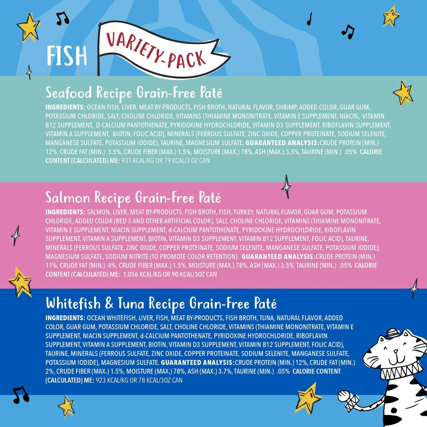 Tiny Tiger Pate Seafood Recipes Variety Pack Grain-Free Canned Cat Food & Tiny Tiger, Lickables, Variety Pack, Bisque Cat Treat & Topper 4 Tiny Tiger Pate Seafood Recipes Variety Pack Grain-Free Canned Cat Food & Tiny Tiger, Lickables, Variety Pack, Bisque Cat Treat & Topper - Image 4