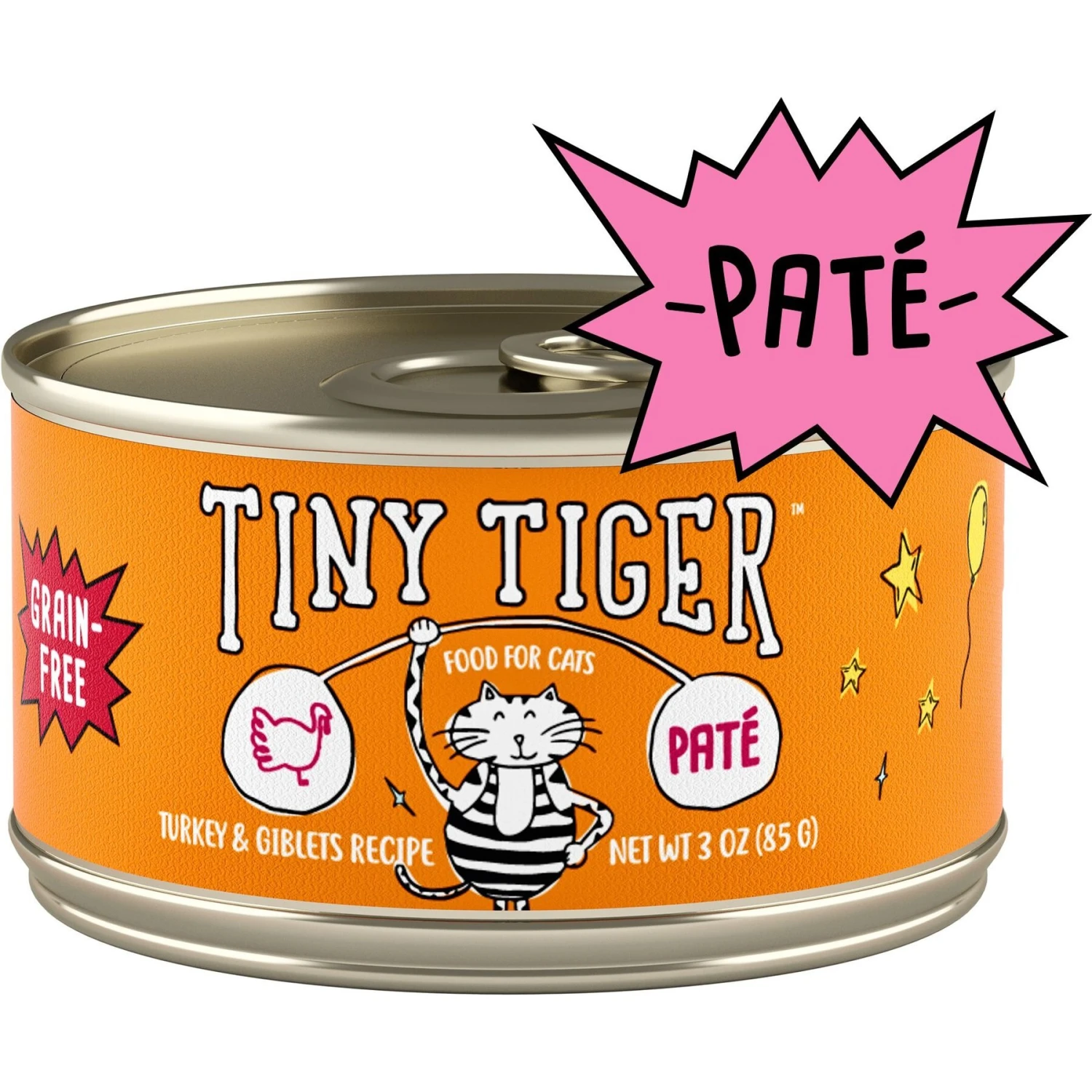Tiny Tiger Pate Turkey & Giblets Recipe Grain-Free Canned Cat Food & Tiny Tiger Lickables, Senior Formula, Tuna & Chicken Recipe, Bisque Cat Treat & Topper 2 Tiny Tiger Pate Turkey & Giblets Recipe Grain-Free Canned Cat Food & Tiny Tiger Lickables, Senior Formula, Tuna & Chicken Recipe, Bisque Cat Treat & Topper - Image 2