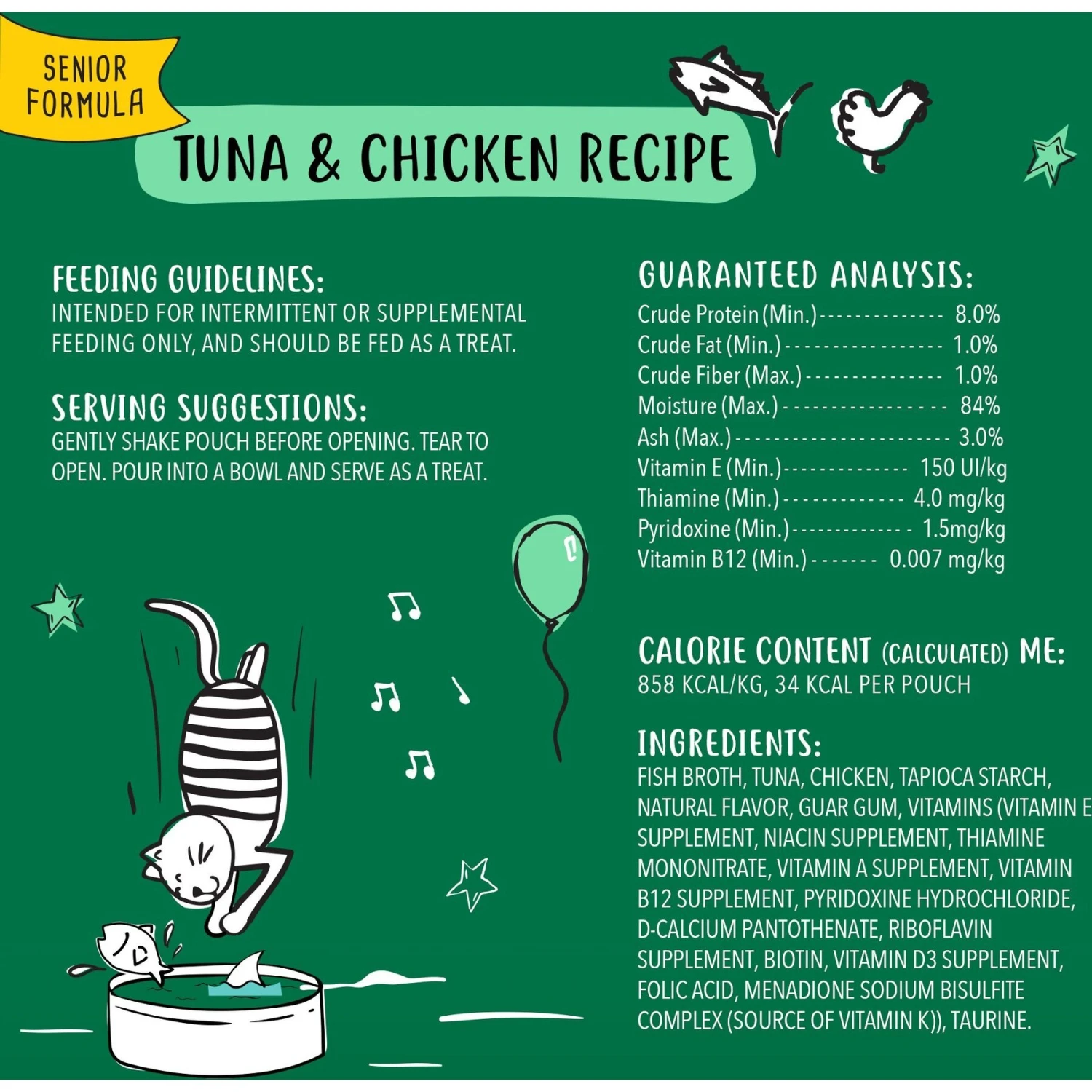Tiny Tiger Chunks In EXTRA Gravy Beef Recipe Grain-Free Canned Cat Food & Tiny Tiger Lickables, Senior Formula, Tuna & Chicken Recipe, Bisque Cat Treat & Topper 7 Tiny Tiger Chunks In EXTRA Gravy Beef Recipe Grain-Free Canned Cat Food & Tiny Tiger Lickables, Senior Formula, Tuna & Chicken Recipe, Bisque Cat Treat & Topper - Image 7