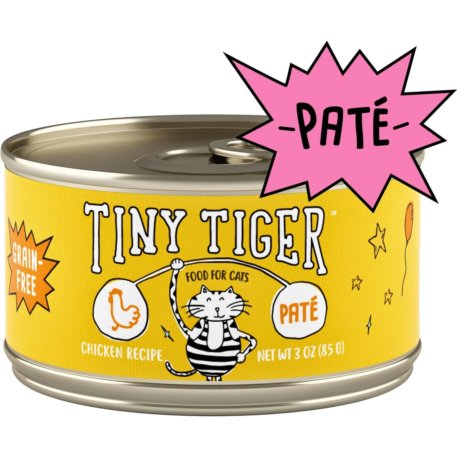 Tiny Tiger Pate Chicken Recipe Grain-Free Canned Cat Food & Tiny Tiger Lickables, Senior Formula, Tuna & Chicken Recipe, Bisque Cat Treat & Topper 2 Tiny Tiger Pate Chicken Recipe Grain-Free Canned Cat Food & Tiny Tiger Lickables, Senior Formula, Tuna & Chicken Recipe, Bisque Cat Treat & Topper - Image 2