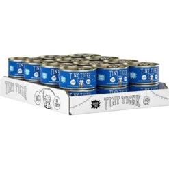 Tiny Tiger Pate Whitefish & Tuna Recipe Grain-Free Canned Cat Food & Tiny Tiger Lickables, Senior Formula, Tuna & Chicken Recipe, Bisque Cat Treat & Topper -Wellness Sales 653102 PT2. AC SS1800 V1664899100