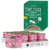 Tiny Tiger Pate Salmon Recipe Grain-Free Canned Cat Food & Tiny Tiger Lickables, Senior Formula, Tuna & Chicken Recipe, Bisque Cat Treat & Topper