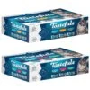 Blue Buffalo Tastefuls Chicken, Turkey & Chicken & Ocean Fish & Tuna Entrées Variety Pack Pate Wet Cat Food, 5.5-oz Can, Case Of 12 & Blue Buffalo Tastefuls Tuna, Chicken, Fish & Shrimp Entrées Variety Pack Flaked Wet Cat Food