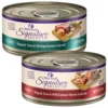Wellness CORE Signature Selects Flaked Skipjack Tuna & Shrimp Entree In Broth Grain-Free Natural Canned Cat Food & Wellness CORE Signature Selects Flaked Skipjack Tuna & Wild Salmon Entree In Broth Grain-Free Canned Cat Food