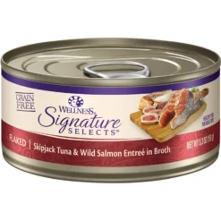 Wellness CORE Signature Selects Flaked Skipjack Tuna & Shrimp Entree In Broth Grain-Free Natural Canned Cat Food & Wellness CORE Signature Selects Flaked Skipjack Tuna & Wild Salmon Entree In Broth Grain-Free Canned Cat Food 14 Wellness CORE Signature Selects Flaked Skipjack Tuna & Shrimp Entree In Broth Grain-Free Natural Canned Cat Food & Wellness CORE Signature Selects Flaked Skipjack Tuna & Wild Salmon Entree In Broth Grain-Free Canned Cat Food -Wellness Sales 662638 PT5. AC SS1800 V1667334801