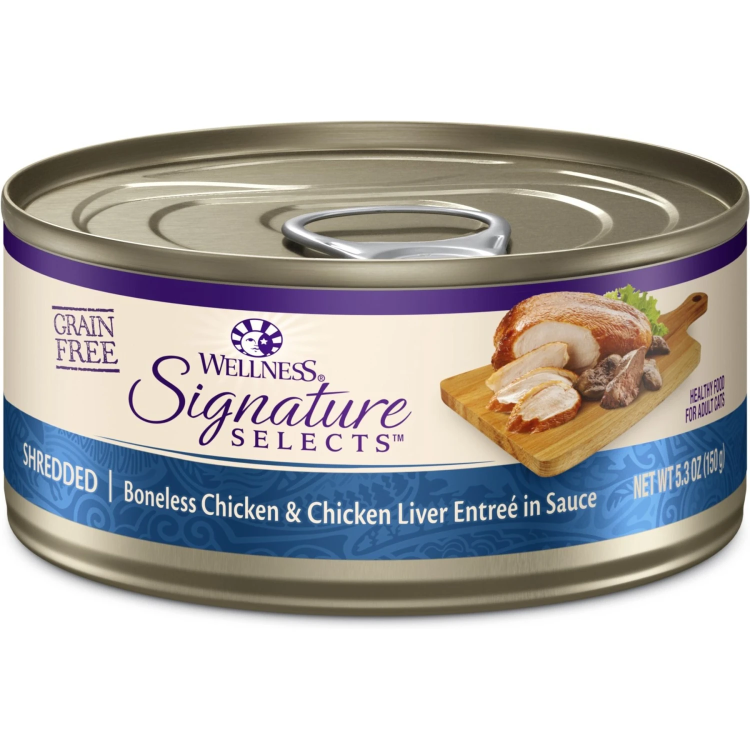 Wellness CORE Signature Selects Shredded Boneless Chicken & Chicken Liver Entree In Sauce Grain-Free Natural Canned Cat Food & Wellness CORE Signature Selects Shredded Boneless Chicken & Beef Entree In Sauce Grain-Free Canned Cat Food 2 Wellness CORE Signature Selects Shredded Boneless Chicken & Chicken Liver Entree In Sauce Grain-Free Natural Canned Cat Food & Wellness CORE Signature Selects Shredded Boneless Chicken & Beef Entree In Sauce Grain-Free Canned Cat Food - Image 2