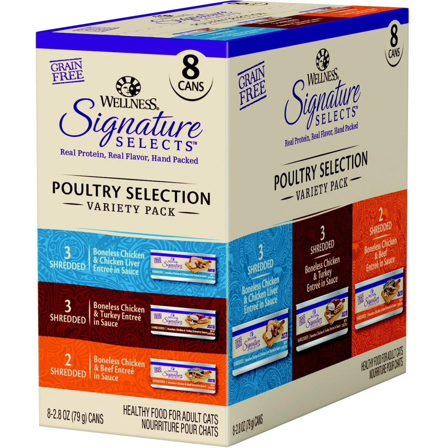 Wellness CORE Signature Selects Seafood Selection Variety Pack Canned Cat Food, 2.8-oz, Case Of 8 & Wellness CORE Signature Selects Poultry Selection Variety Pack Canned Cat Food 6 Wellness CORE Signature Selects Seafood Selection Variety Pack Canned Cat Food, 2.8-oz, Case Of 8 & Wellness CORE Signature Selects Poultry Selection Variety Pack Canned Cat Food - Image 6