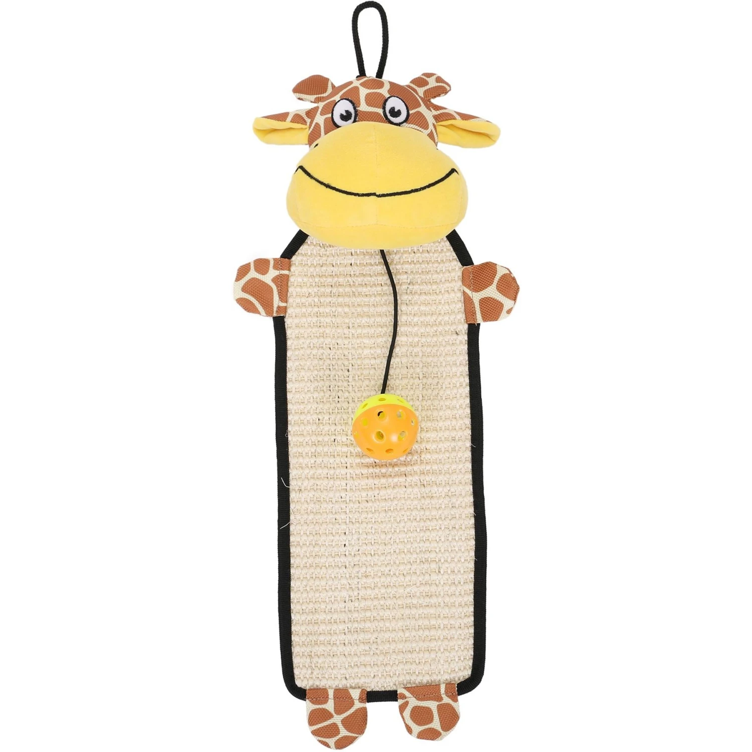 Pet Life Paw-Pleasant Eco-Natural Sisal & Jute Hanging Carpet Kitty Cat Scratcher & Toy 1 Pet Life Paw-Pleasant Eco-Natural Sisal & Jute Hanging Carpet Kitty Cat Scratcher & Toy