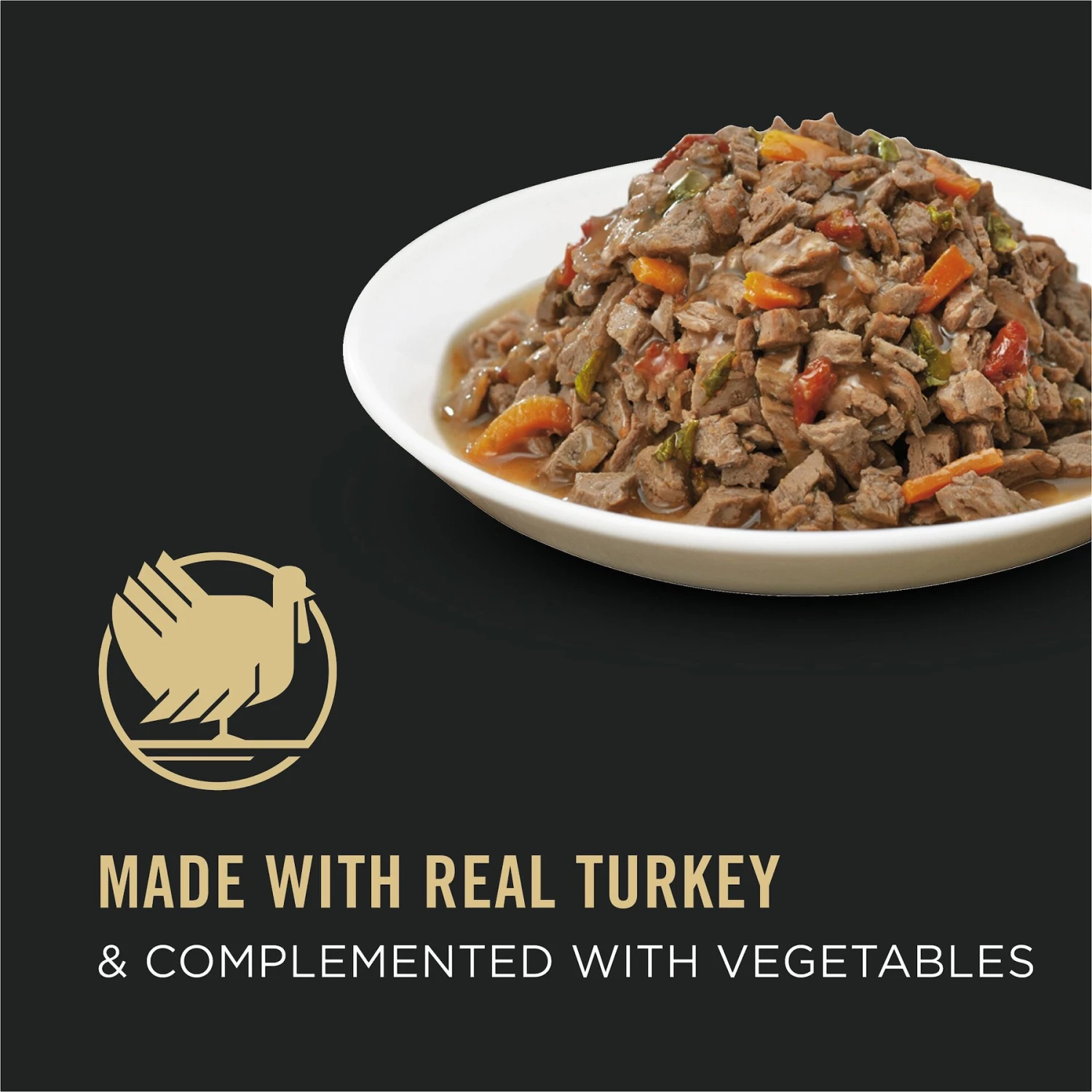 Purina Pro Plan Complete Essentials Adult Turkey & Vegetable Entree In Gravy Canned Cat Food 2 Purina Pro Plan Complete Essentials Adult Turkey & Vegetable Entree In Gravy Canned Cat Food - Image 2