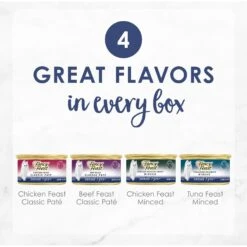 Fancy Feast Senior 7+ Chicken, Beef & Tuna Feasts Variety Pack Canned Cat Food & PrettyLitter Health Monitoring Cat Litter -Wellness Sales 683190 PT2. AC SS1800 V1666185562