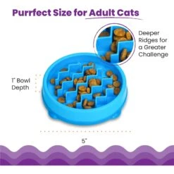 Petstages Kitty Slow Cat Feeder -Wellness Sales 684990 PT4. AC SS1800 V1700515750