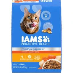Iams Proactive Health Healthy Enjoyment Immune Support Chicken & Salmon Adult Dry Cat Food