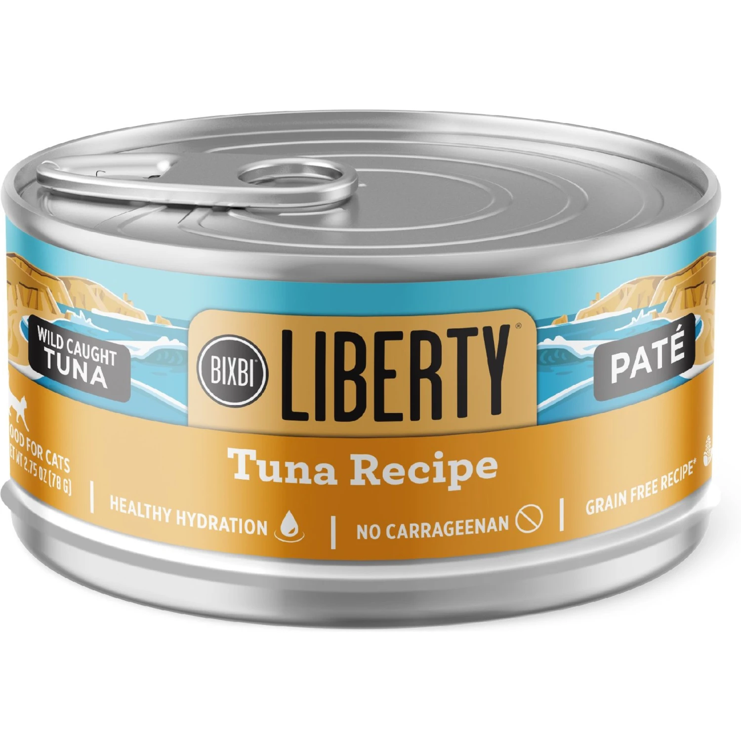BIXBI Liberty Tuna Pate Recipe Grain-Free Wet Cat Food, 2.75-oz Can, Case Of 24 1 BIXBI Liberty Tuna Pate Recipe Grain-Free Wet Cat Food, 2.75-oz Can, Case Of 24