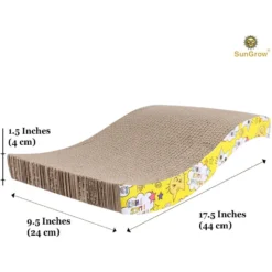 SunGrow Cardboard Cat & Rabbit Scratcher Bed, Scratch Pad For Indoor Pets -Wellness Sales 693142 PT3. AC SS1800 V1694706208