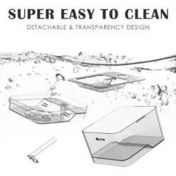 PetNF Transparent Cat Water Drinking Fountain -Wellness Sales 693830 PT5. AC SS1800 V1667865641