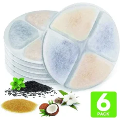 PetNF Cat Water Fountain Replacement Filters, 6 Count