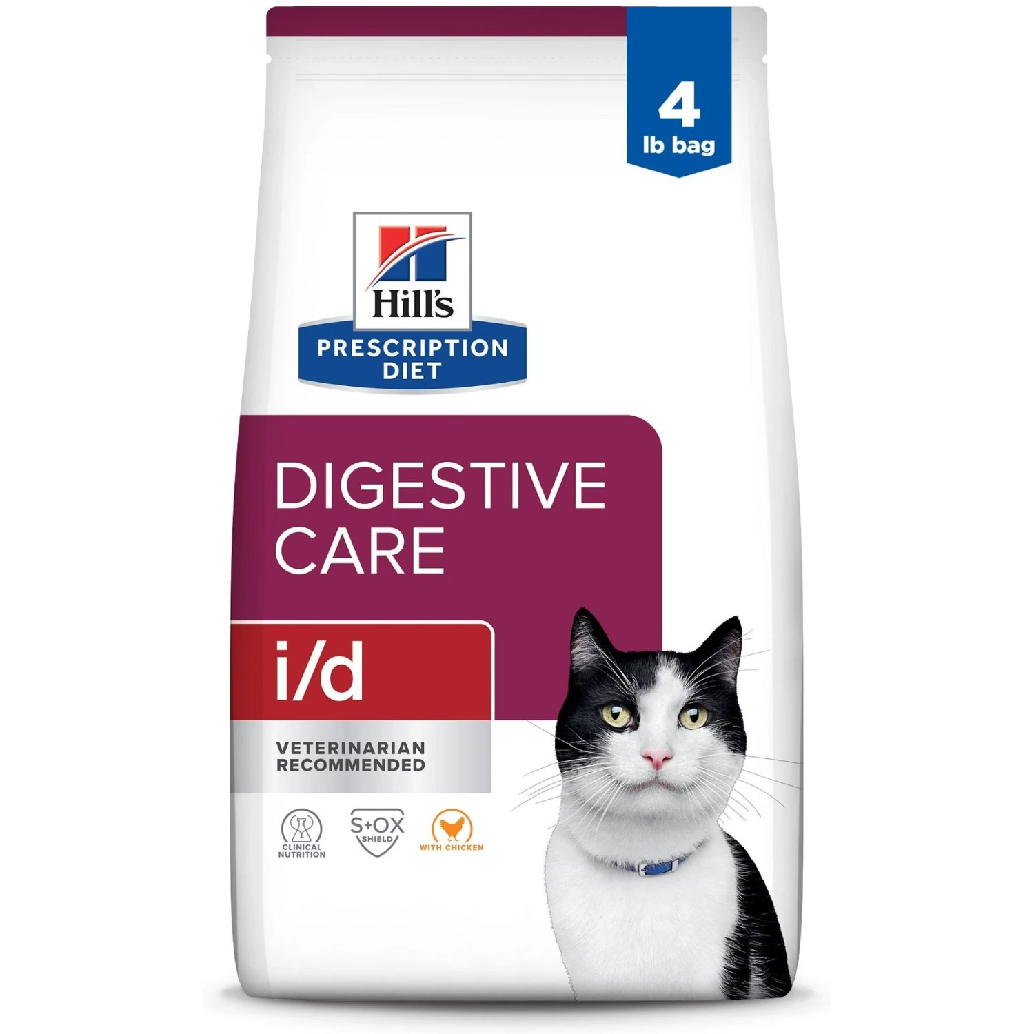 Hill's Prescription Diet I/d Digestive Care With Chicken Dry Cat Food 1 Hill's Prescription Diet I/d Digestive Care With Chicken Dry Cat Food
