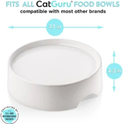CatGuru Standard Cat & Dog Food Bowl, Marshmallow -Wellness Sales 730910 PT2. AC SS1800 V1673016172