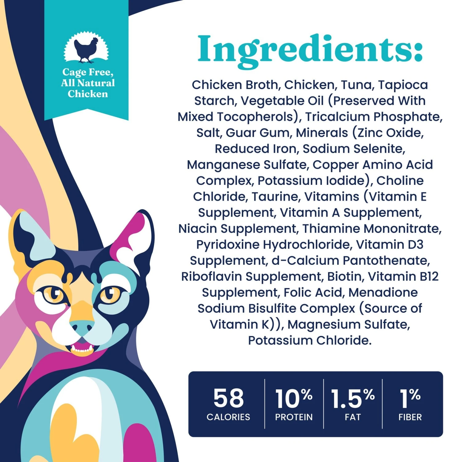 Solid Gold Nature's Harmony Chicken & Tuna Recipe In Gravy Grain-Free Wet Cat Food, 2.8-oz Can, 24 Count 4 Solid Gold Nature's Harmony Chicken & Tuna Recipe In Gravy Grain-Free Wet Cat Food, 2.8-oz Can, 24 Count - Image 4