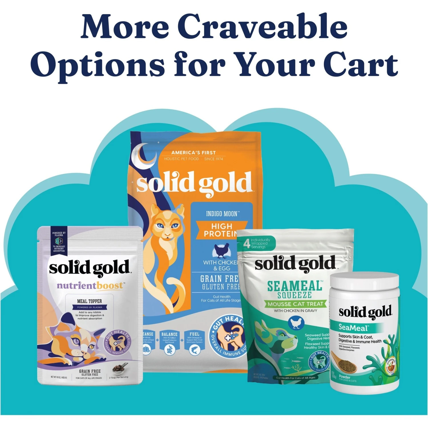 Solid Gold Nature's Harmony Chicken & Tuna Recipe In Gravy Grain-Free Wet Cat Food, 2.8-oz Can, 24 Count 6 Solid Gold Nature's Harmony Chicken & Tuna Recipe In Gravy Grain-Free Wet Cat Food, 2.8-oz Can, 24 Count - Image 6