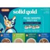 Solid Gold Feline Favorites Variety Pack Grain-Free Wet Cat Food, 3-oz Can, Case Of 12