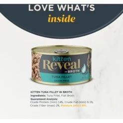 Reveal Natural Limited Ingredient Grain-Free Tuna Fillet In Broth Wet Kitten Food, 2.47-oz, Case Of 12 -Wellness Sales 752494 PT2. AC SS1800 V1673648067