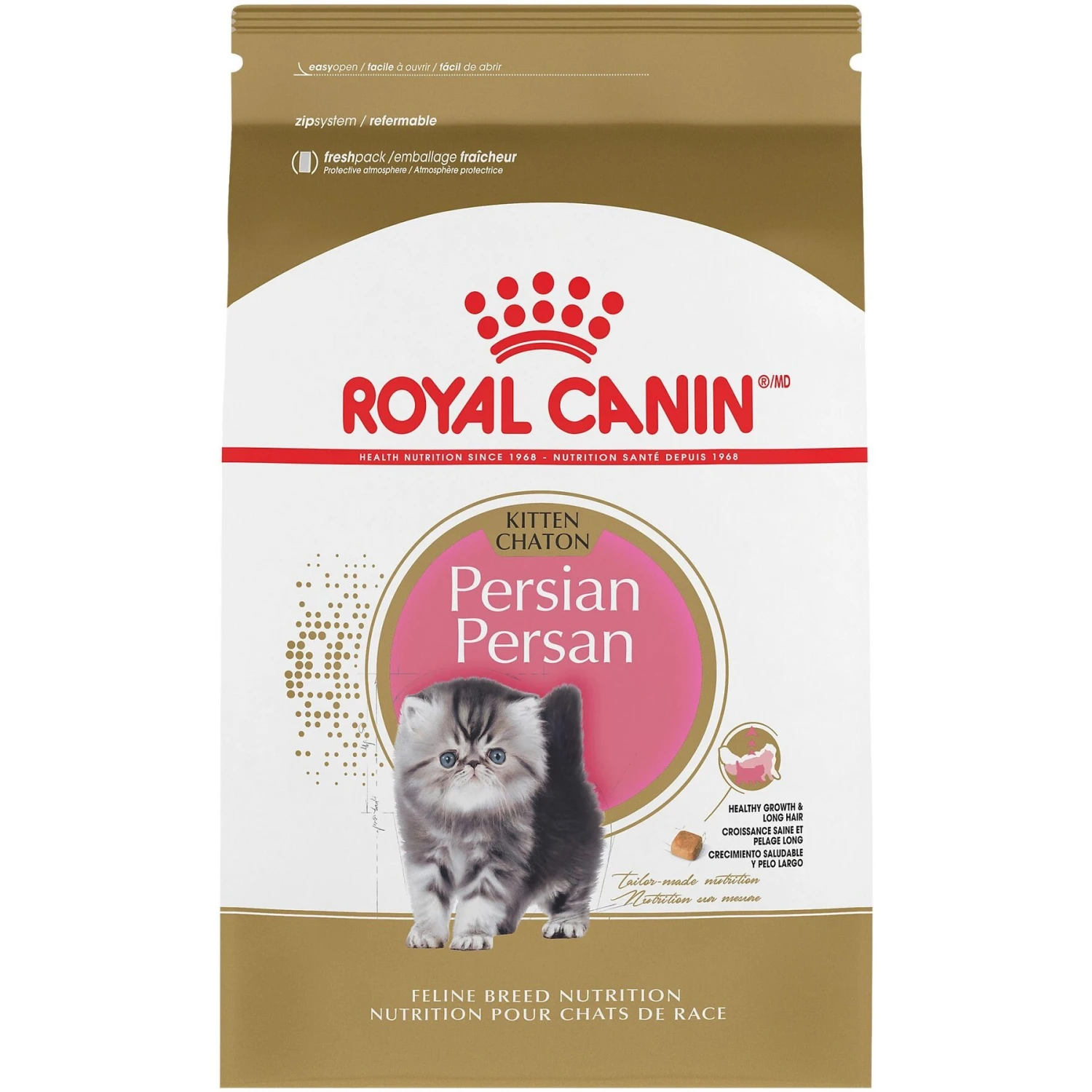 Royal Canin Feline Breed Nutrition Persian Kitten Dry Cat Food, 3-lb Bag 1 Royal Canin Feline Breed Nutrition Persian Kitten Dry Cat Food, 3-lb Bag