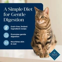 Blue Buffalo Basics Skin & Stomach Care Grain-Free Formula Fish & Potato Indoor Adult Dry Cat Food -Wellness Sales 75581 PT2. AC SS1800 V1646257919