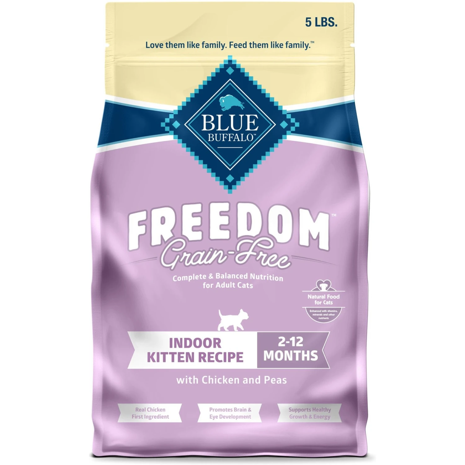 Blue Buffalo Freedom Indoor Kitten Chicken Recipe Grain-Free Dry Cat Food 1 Blue Buffalo Freedom Indoor Kitten Chicken Recipe Grain-Free Dry Cat Food