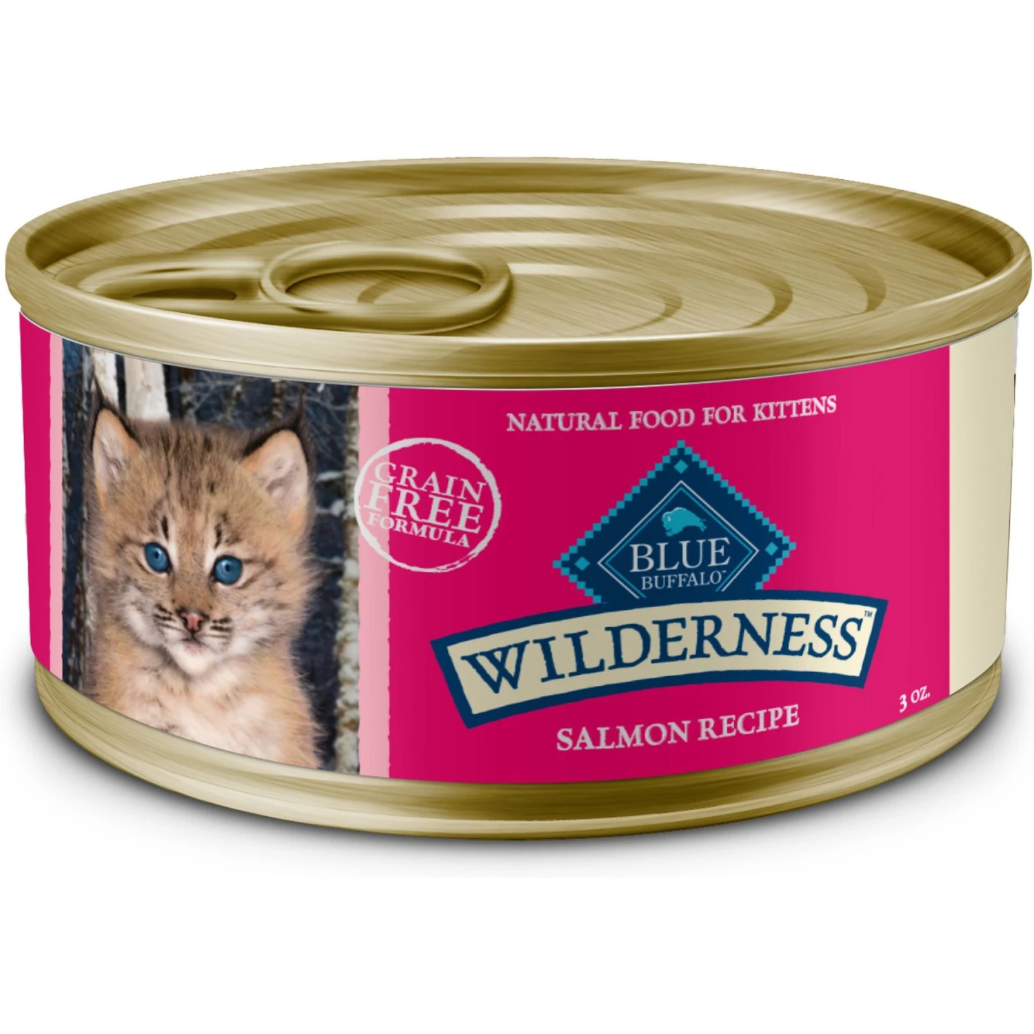 Blue Buffalo Wilderness Kitten Salmon Grain-Free Canned Cat Food 1 Blue Buffalo Wilderness Kitten Salmon Grain-Free Canned Cat Food