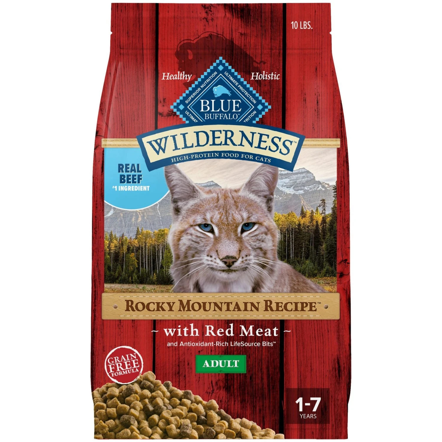 Blue Buffalo Wilderness Rocky Mountain Recipe With Red Meat Adult Grain-Free Dry Cat Food 1 Blue Buffalo Wilderness Rocky Mountain Recipe With Red Meat Adult Grain-Free Dry Cat Food
