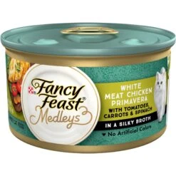 Fancy Feast Medleys White Meat Chicken Primavera Canned Cat Food