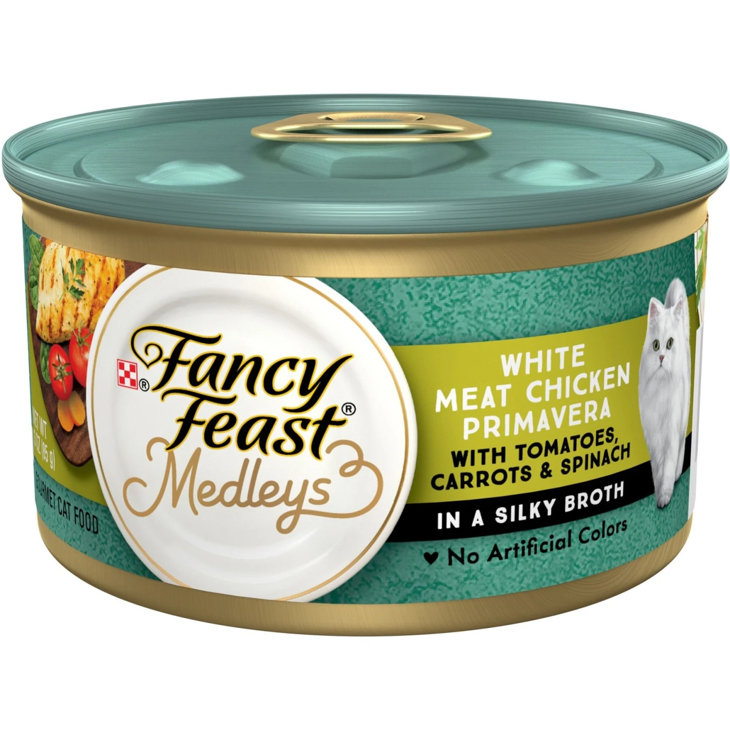 Fancy Feast Medleys White Meat Chicken Primavera Canned Cat Food 1 Fancy Feast Medleys White Meat Chicken Primavera Canned Cat Food