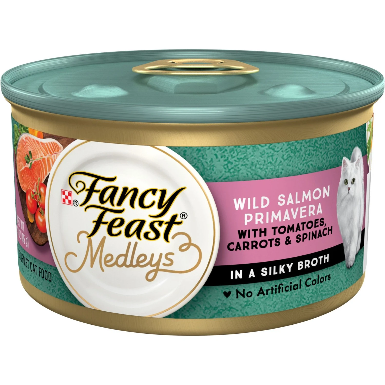 Fancy Feast Medleys Wild Salmon Primavera Canned Cat Food 1 Fancy Feast Medleys Wild Salmon Primavera Canned Cat Food