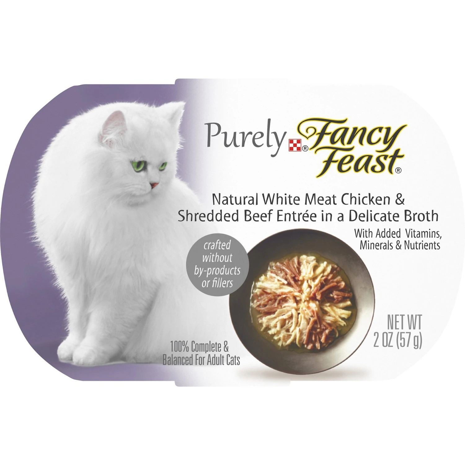 Fancy Feast Purely White Meat Chicken & Shredded Beef Wet Cat Food 1 Fancy Feast Purely White Meat Chicken & Shredded Beef Wet Cat Food